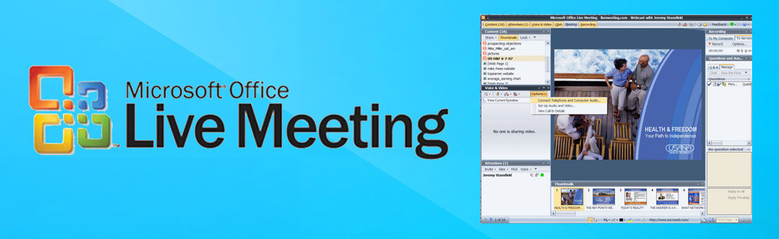 anyone use office live meeting